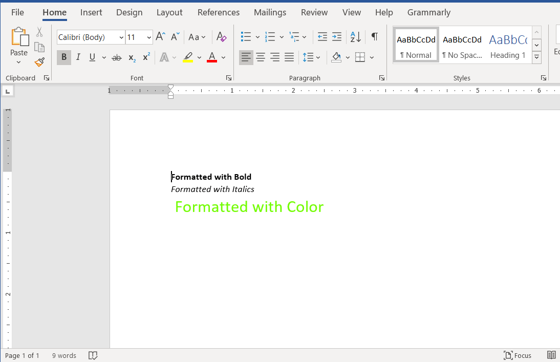 How to Format the Text in a Word Document using Java?