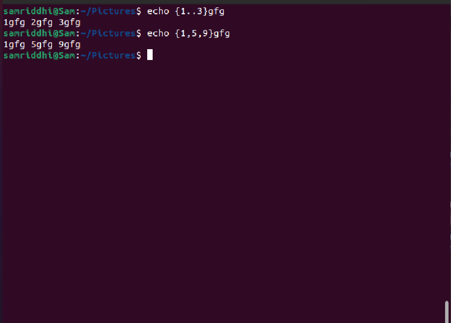 Extension de Bash Brace sous Linux avec des exemples StackLima
