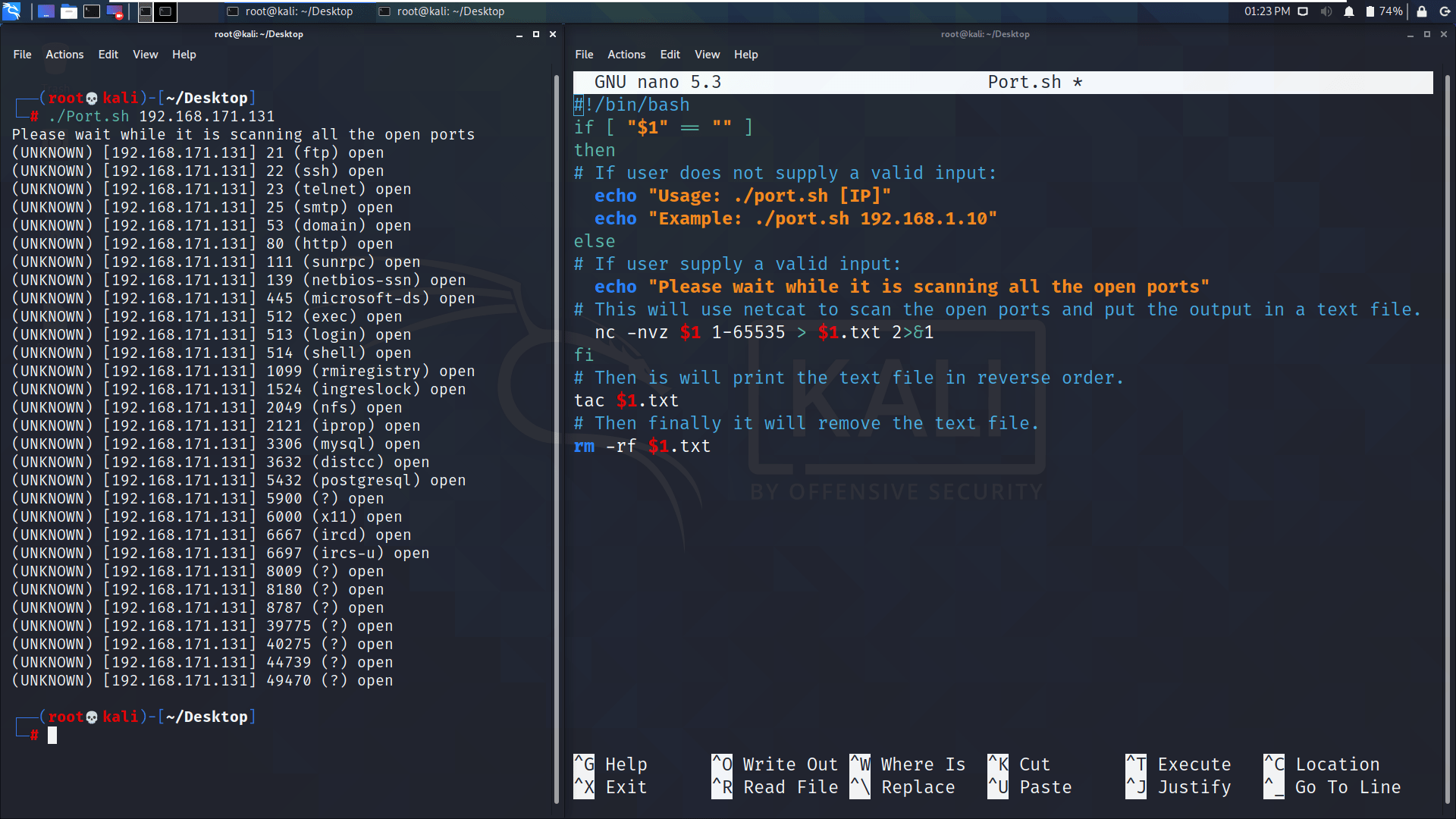 How to Code Your Own Port Scanner Using BASH Script and netcat Tool in