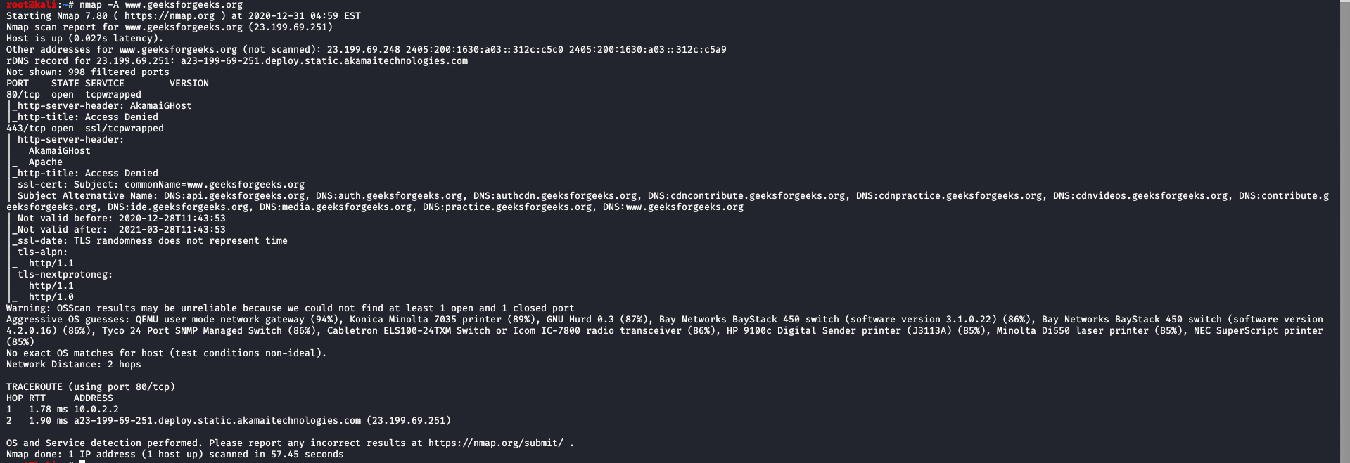 Nmap Command in Linux with Examples