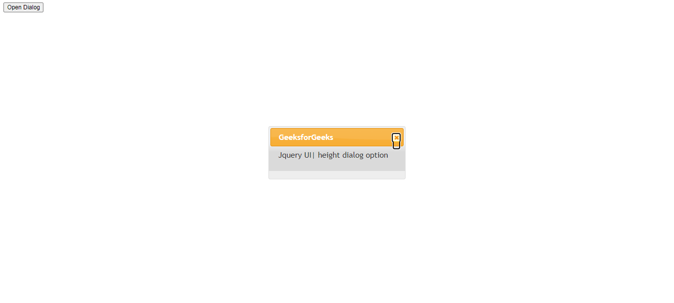 jQuery UI Dialog height Option