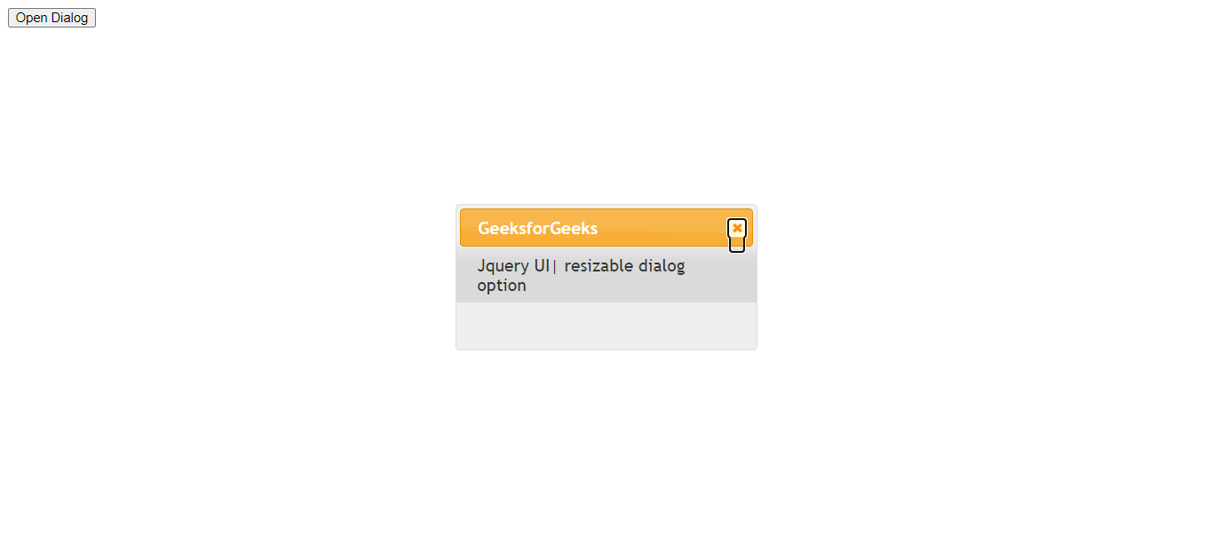 jQuery UI Dialog resizable Option