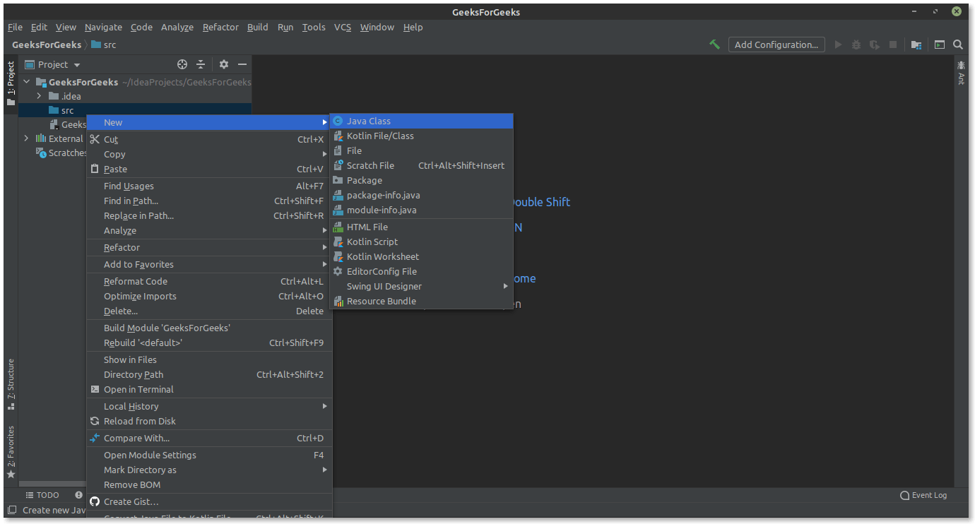Creating First Java Application in IntelliJ IDEA