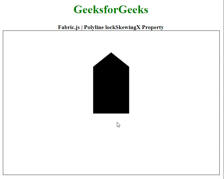 Fabric.js Polyline lockSkewingX Property