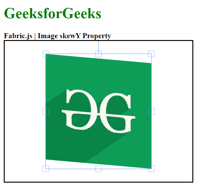 Fabric.js Image skewY Property