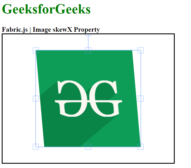 Fabric.js Image skewX Property
