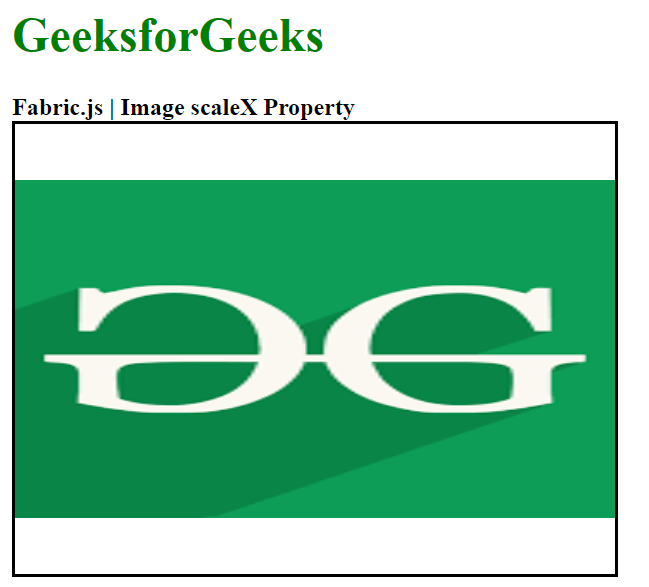 Fabric.js Image scaleX Property