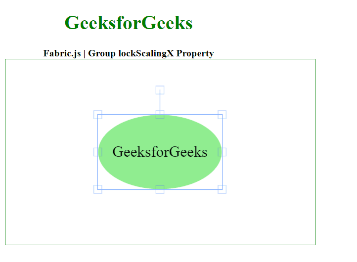Fabric.js Group lockScalingX Property