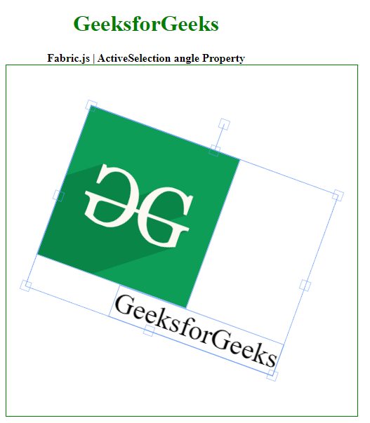 Fabric.js ActiveSelection angle Property
