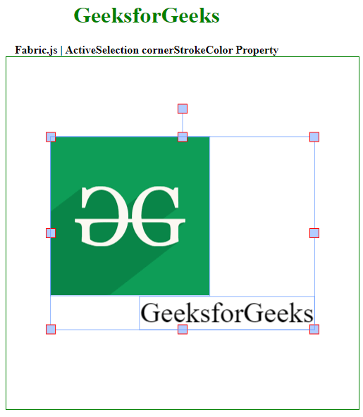 Fabric.js ActiveSelection cornerStrokeColor Property
