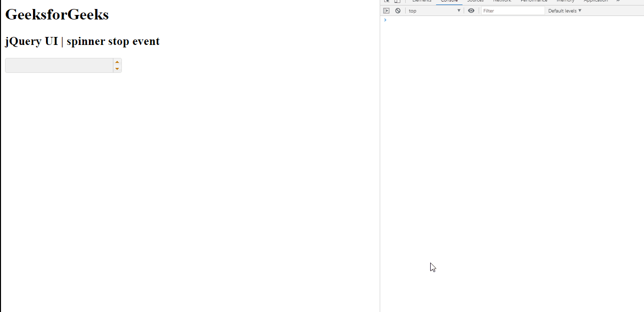 jQuery UI Spinner stop Event