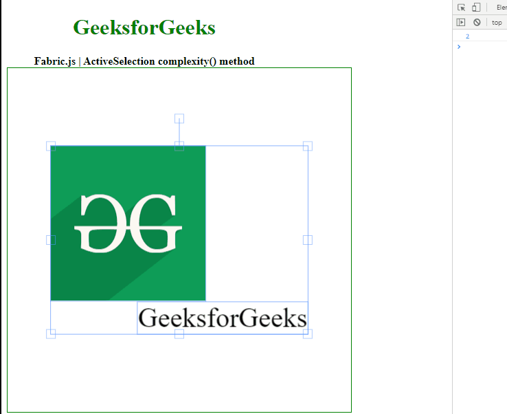 Fabric.js ActiveSelection complexity() Method