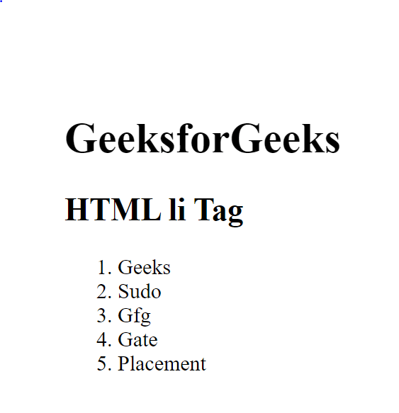 HTML Tag