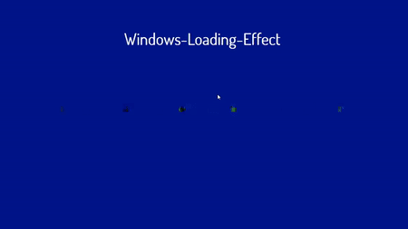 How To Create Windows Loading Effect Using Html And Css Geeksforgeeks