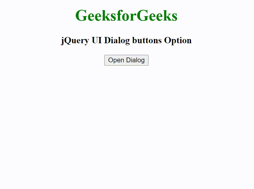 jQuery UI Dialog buttons Option