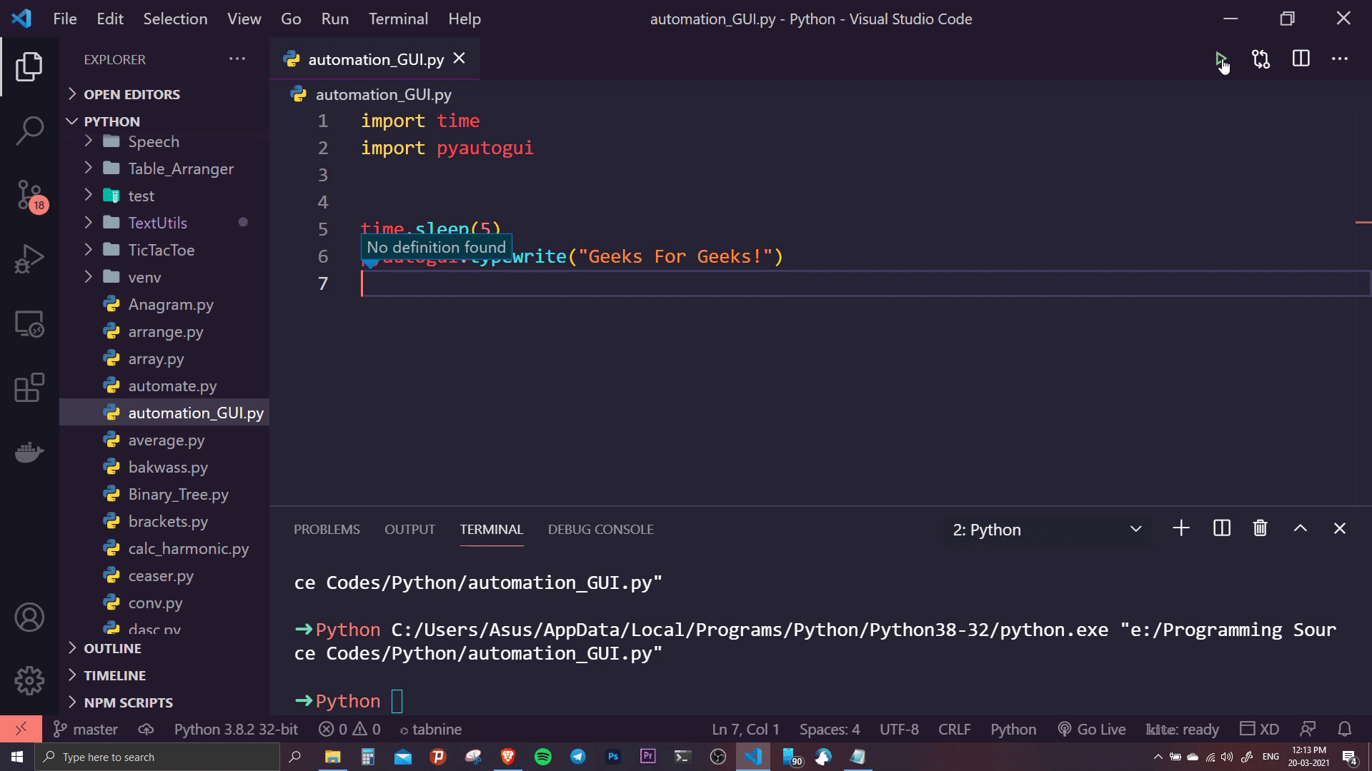 GUI Automation using Python