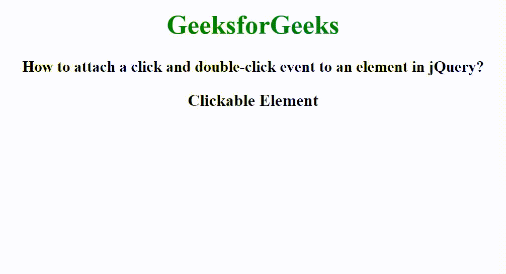 Comment attacher un événement clic et doubleclic à un élément dans