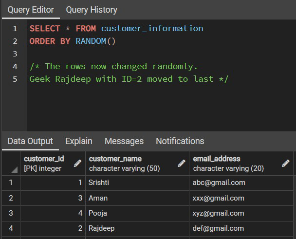 SQL SELECT RANDOM