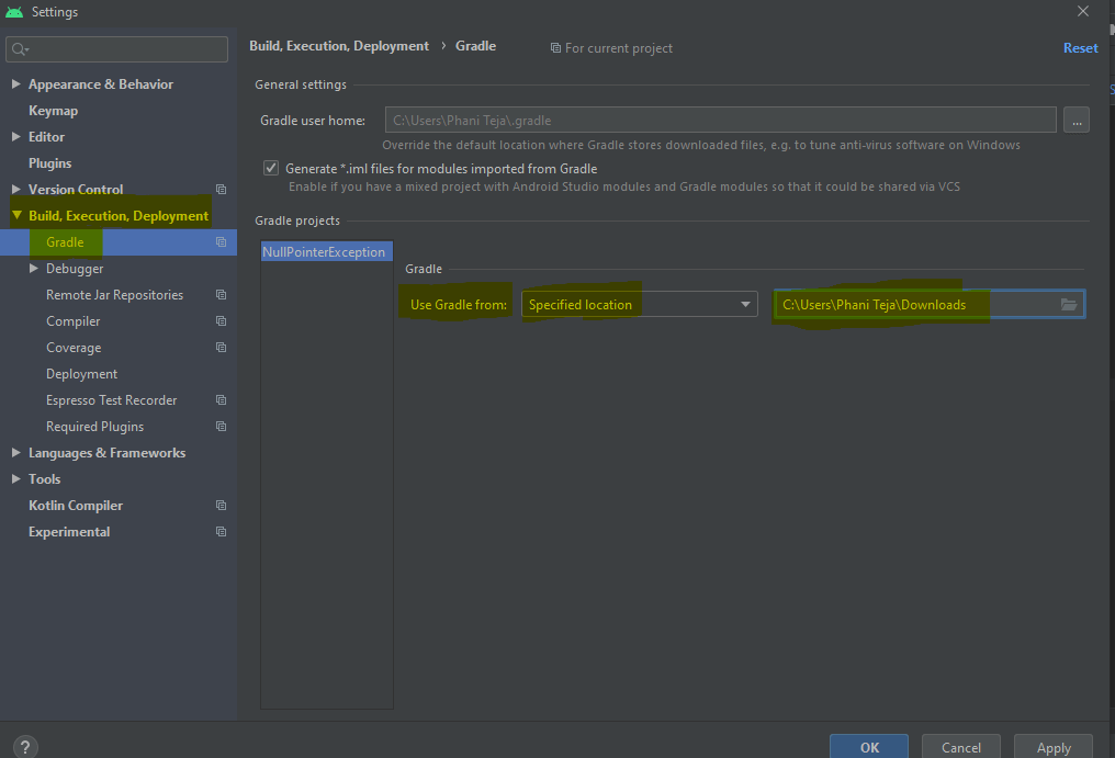 Fix "Error running android Gradle project sync failed. Please fix your