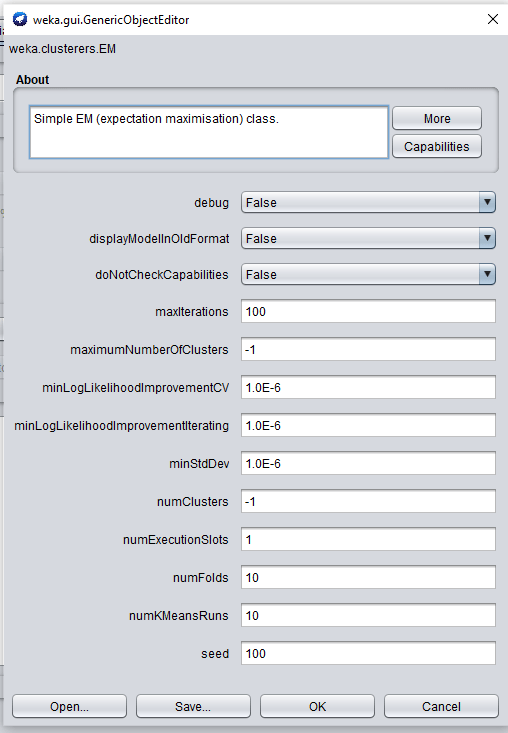 K significa agrupamiento usando Weka Acervo Lima