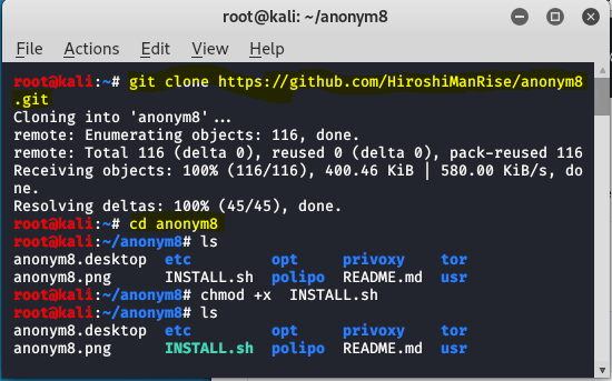 How to Hide IP and MAC Address using Anonym8 in Kali Linux ? - GeeksforGeeks