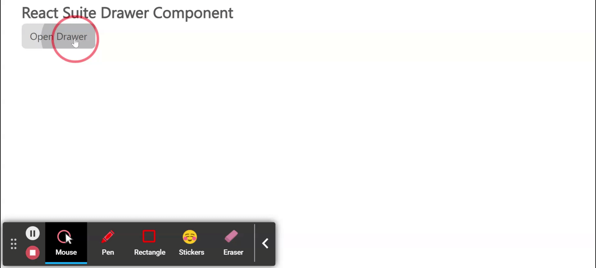 React Suite Drawer Component