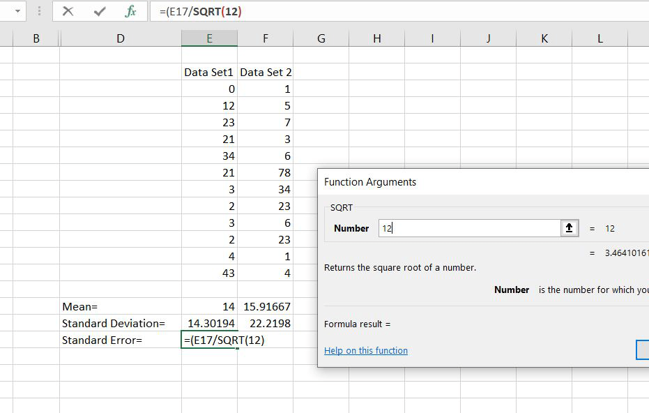 How to Calculate Standard Error in Excel Easy Steps, Formula, and Tips