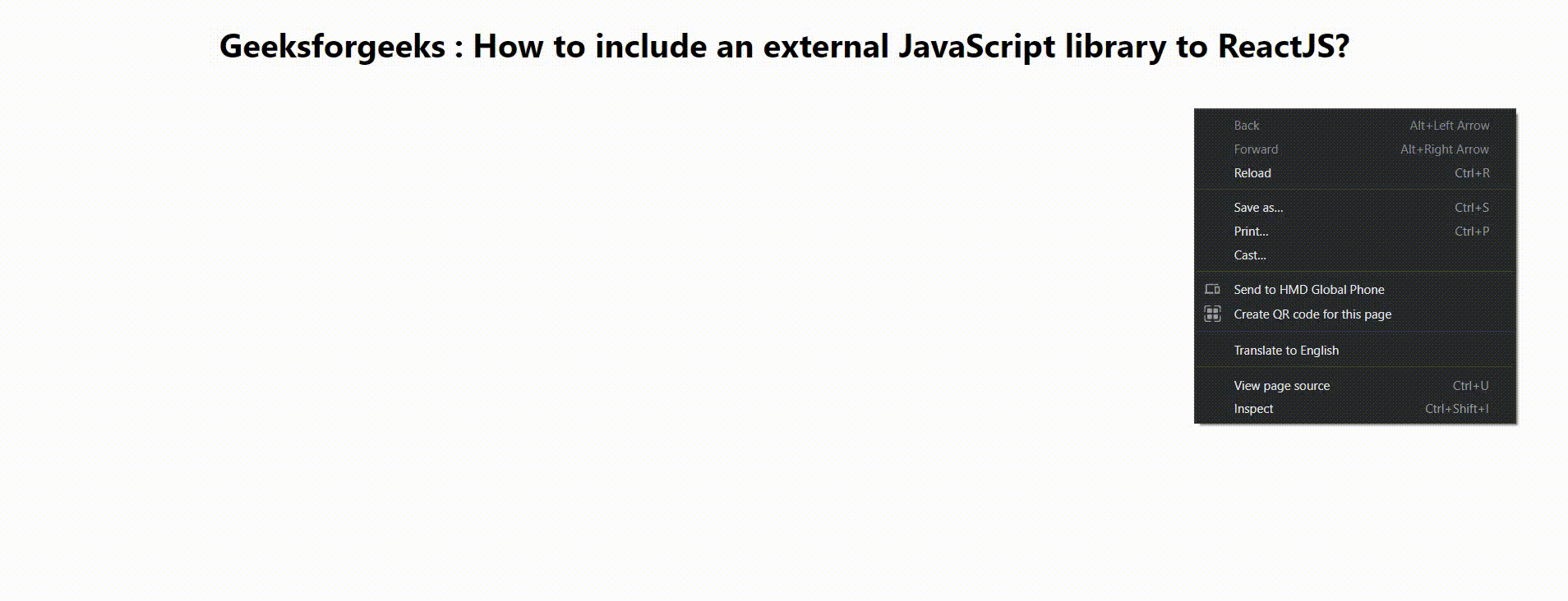 How to include an external JavaScript library to ReactJS ?