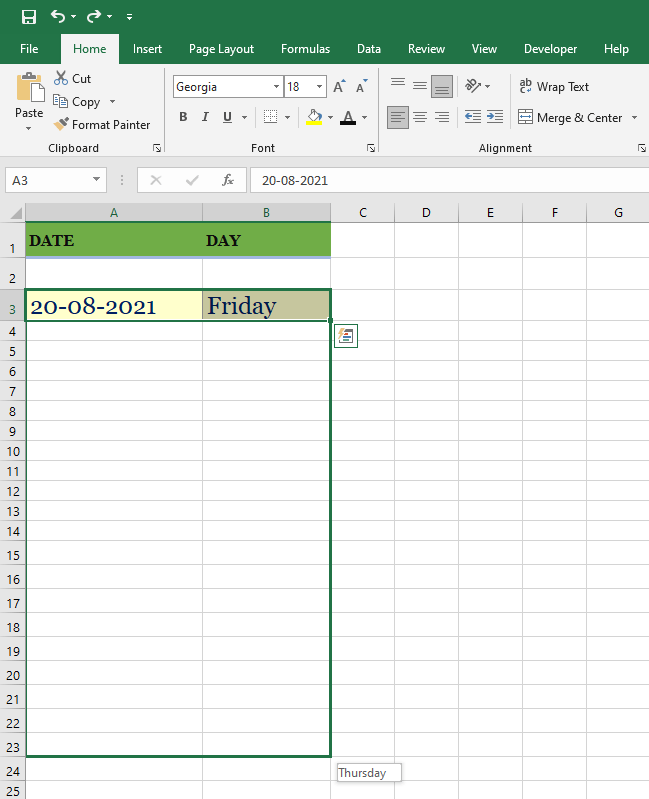 How to use Autofill Feature in MS Excel ?