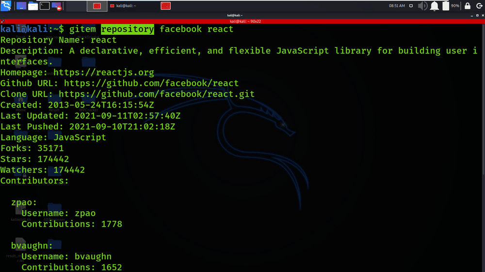 Gitem Github organization reconnaissance tool