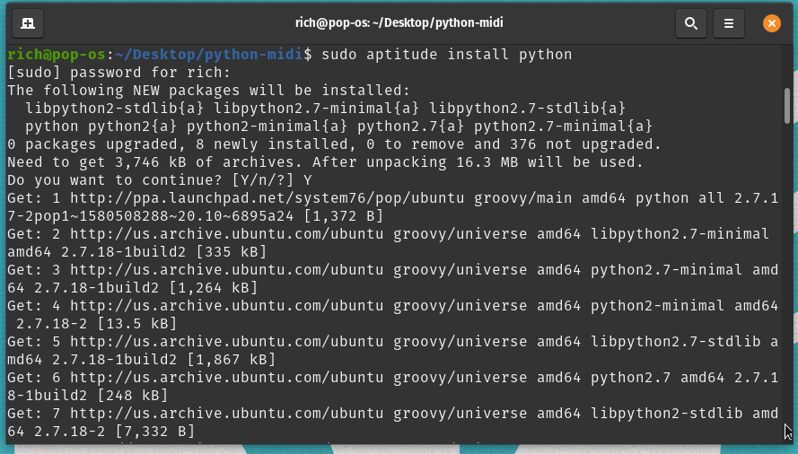 How to Install midi, midi_maniulation for Python on Linux?