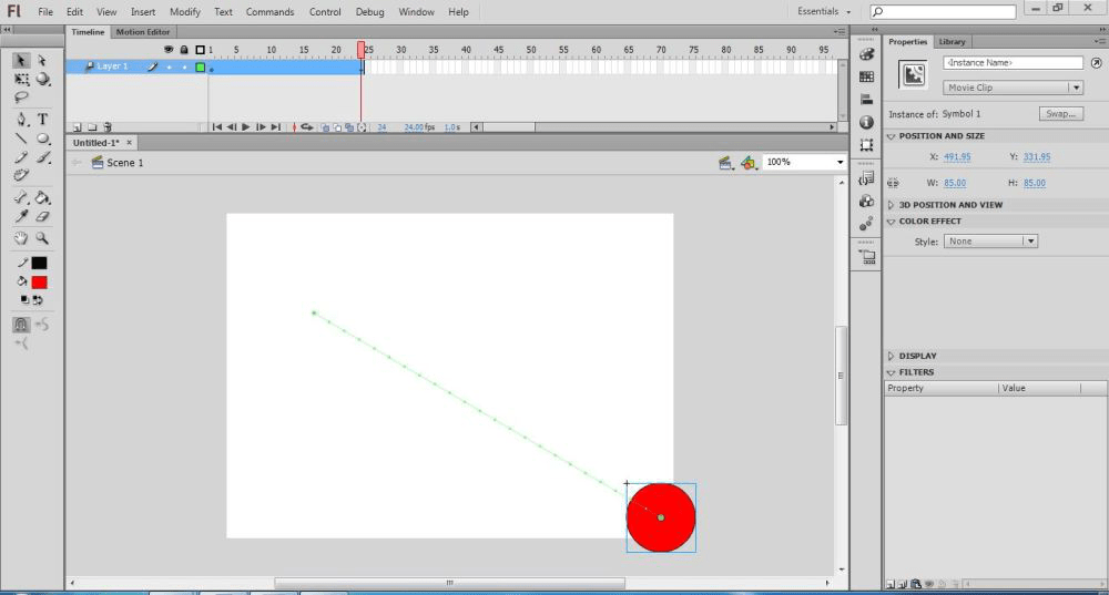 How to Create a Motion Tween in Flash?