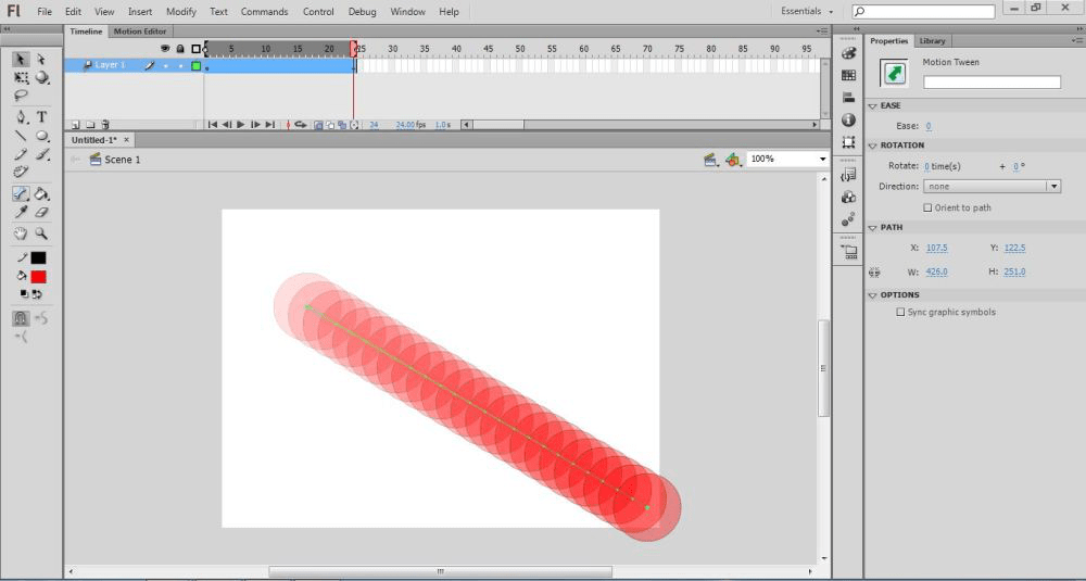 How to Create a Motion Tween in Flash?
