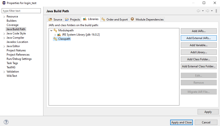 Selenium Program to Login to a Specific  Page
