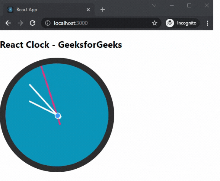 How to add Analog Clock in ReactJS ?