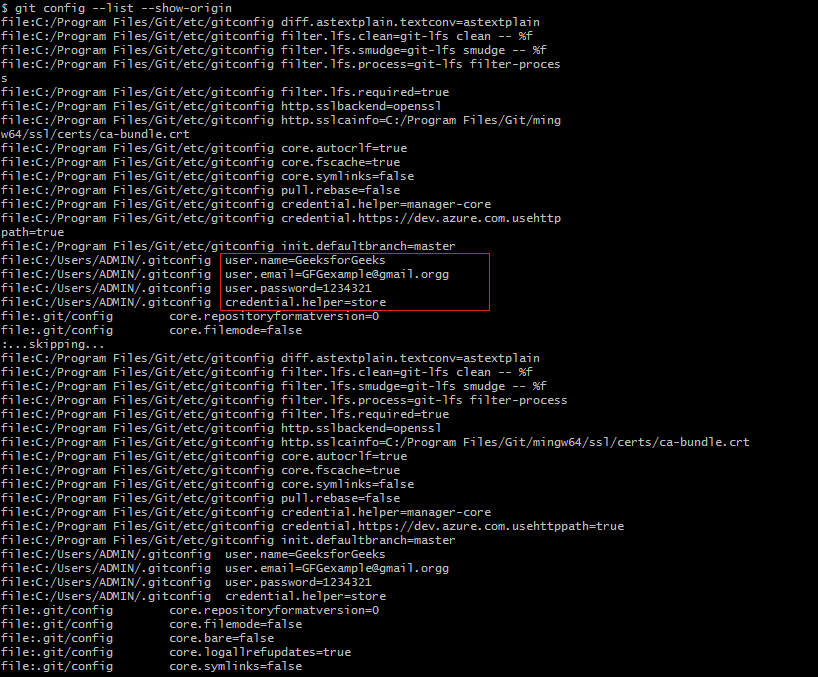 How to Set Git Username and Password in GitBash?