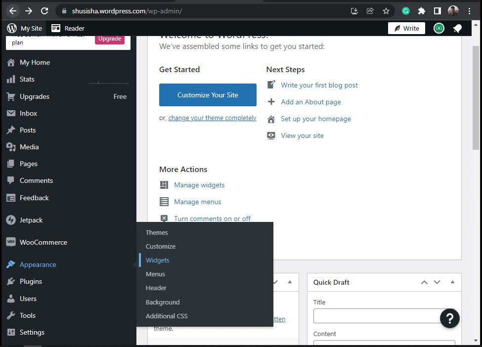 How to Add Widgets in WordPress ?