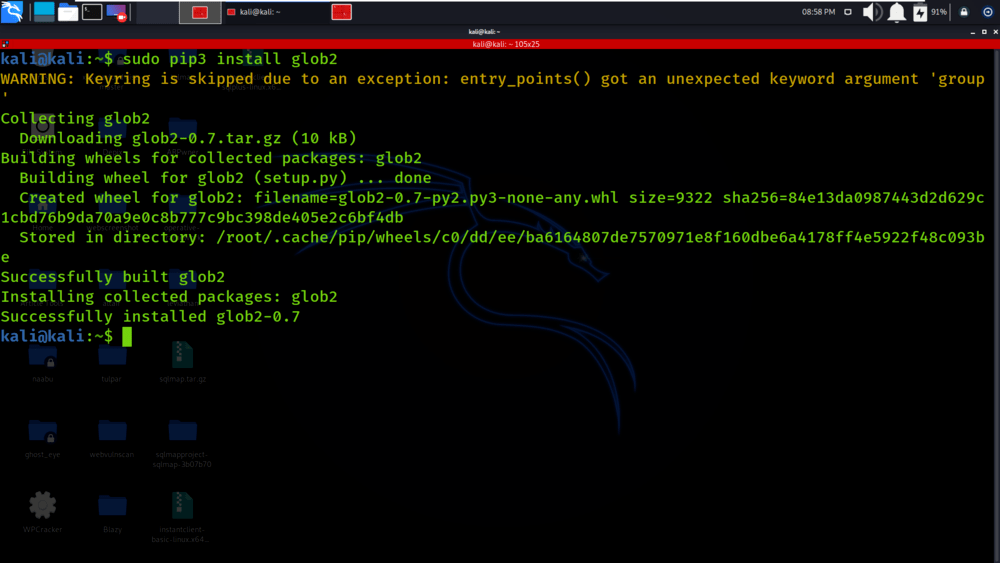 How to Install glob in Python on Linux?