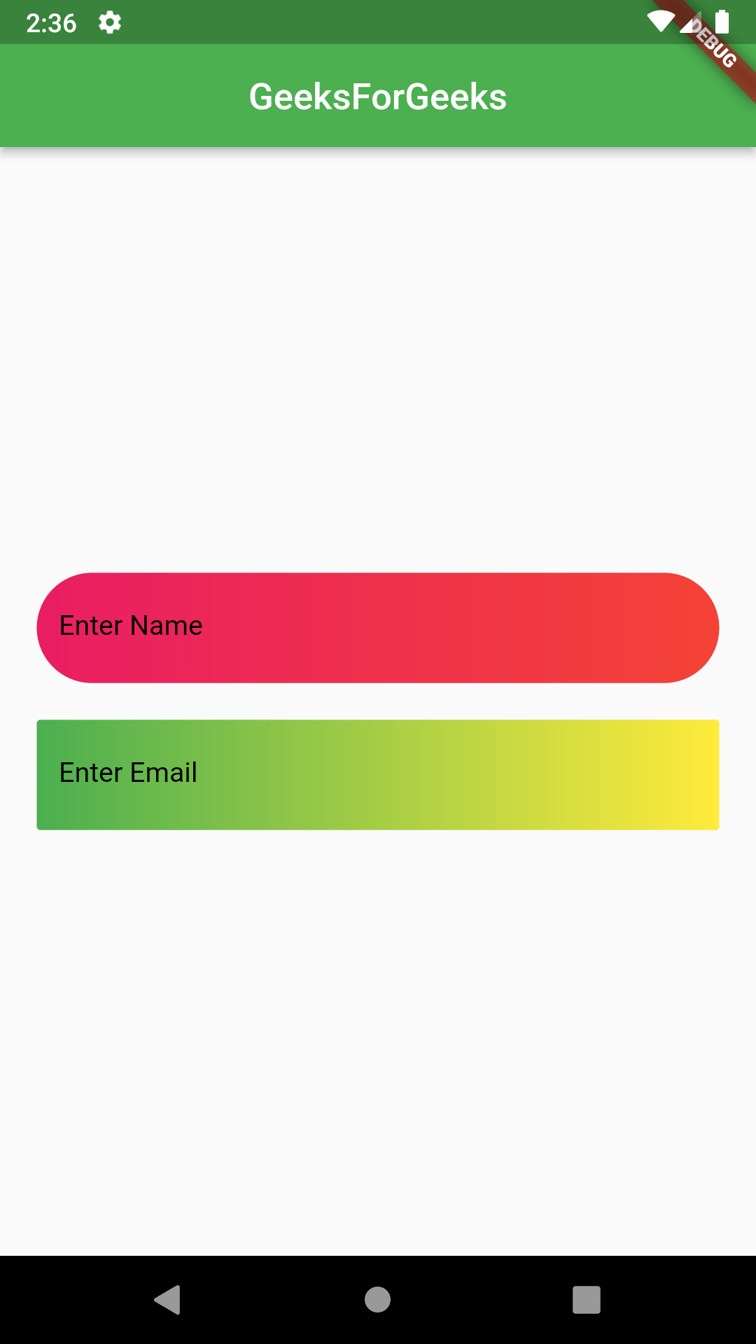 Flutter Gradient TextFields