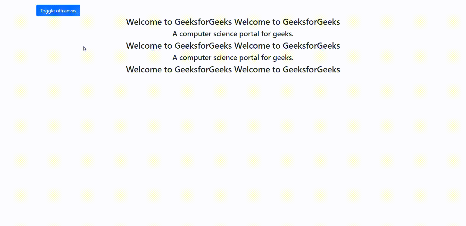 Bootstrap 5 hors toile StackLima