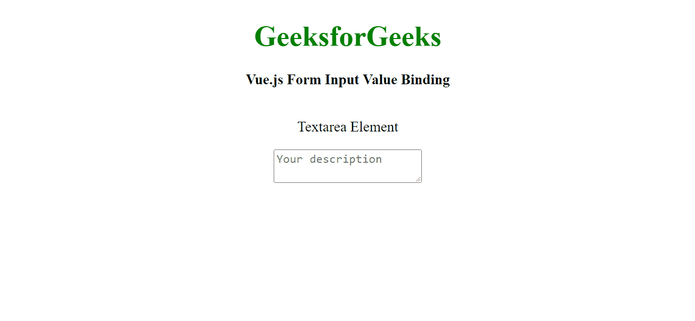 Vue.js Form Input Value Binding
