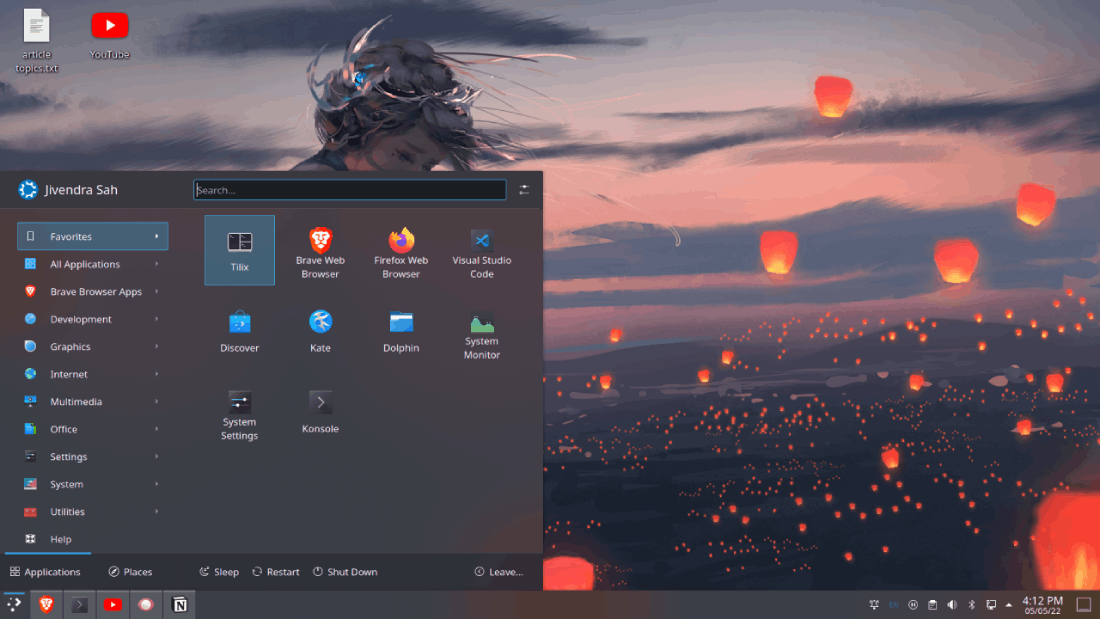Good feeling Persona mushroom linux desktop environments Subtropical