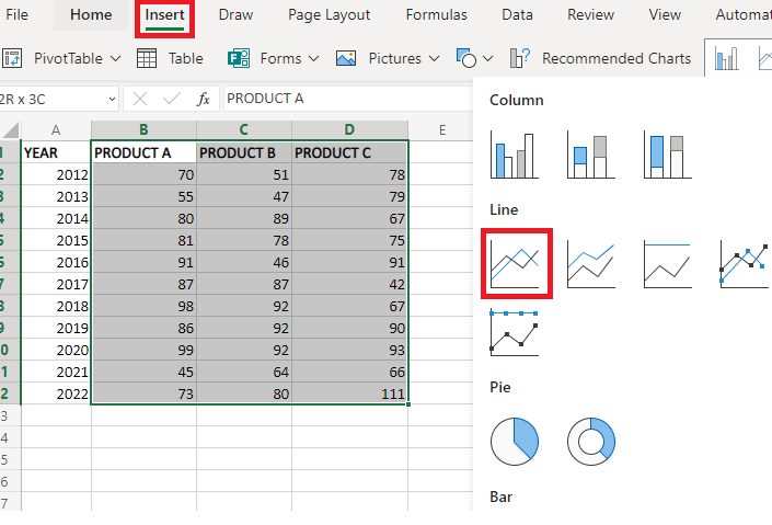 How to Plot Multiple Lines on an Excel Graph? | GeeksforGeeks