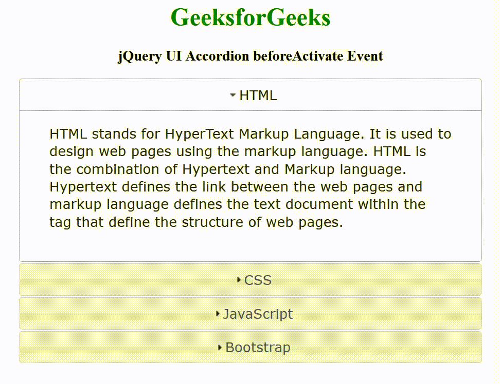 jQuery UI Accordion beforeActivate Event