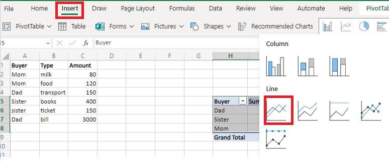 How to Create a Line Chart for Comparing Data in Excel? | GeeksforGeeks