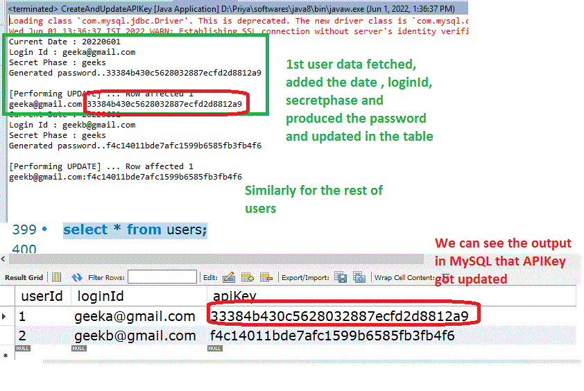 Authentication with API Key in Java