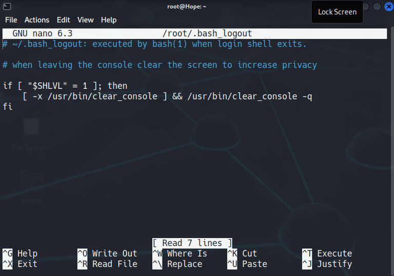 Shell Scripting Logout Command