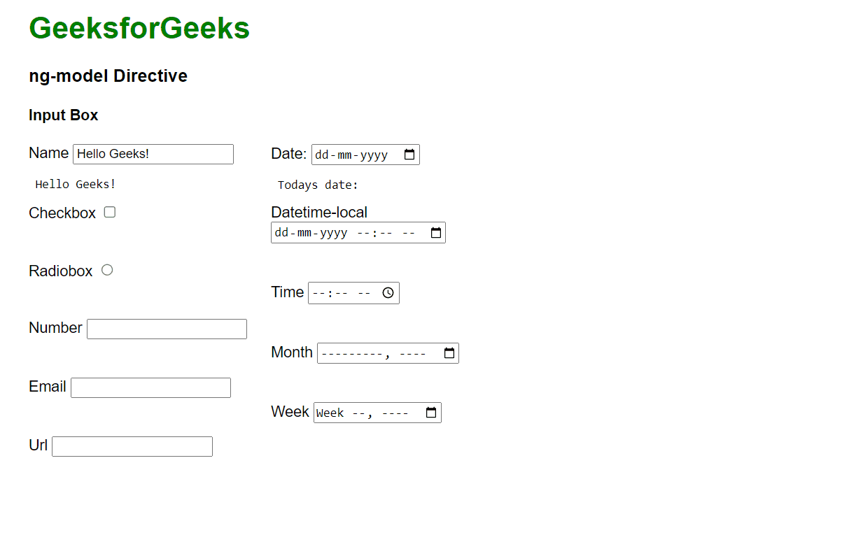 AngularJS ngmodel Directive