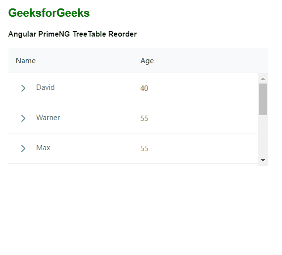 Angular PrimeNG TreeTable 重新排序 码农参考