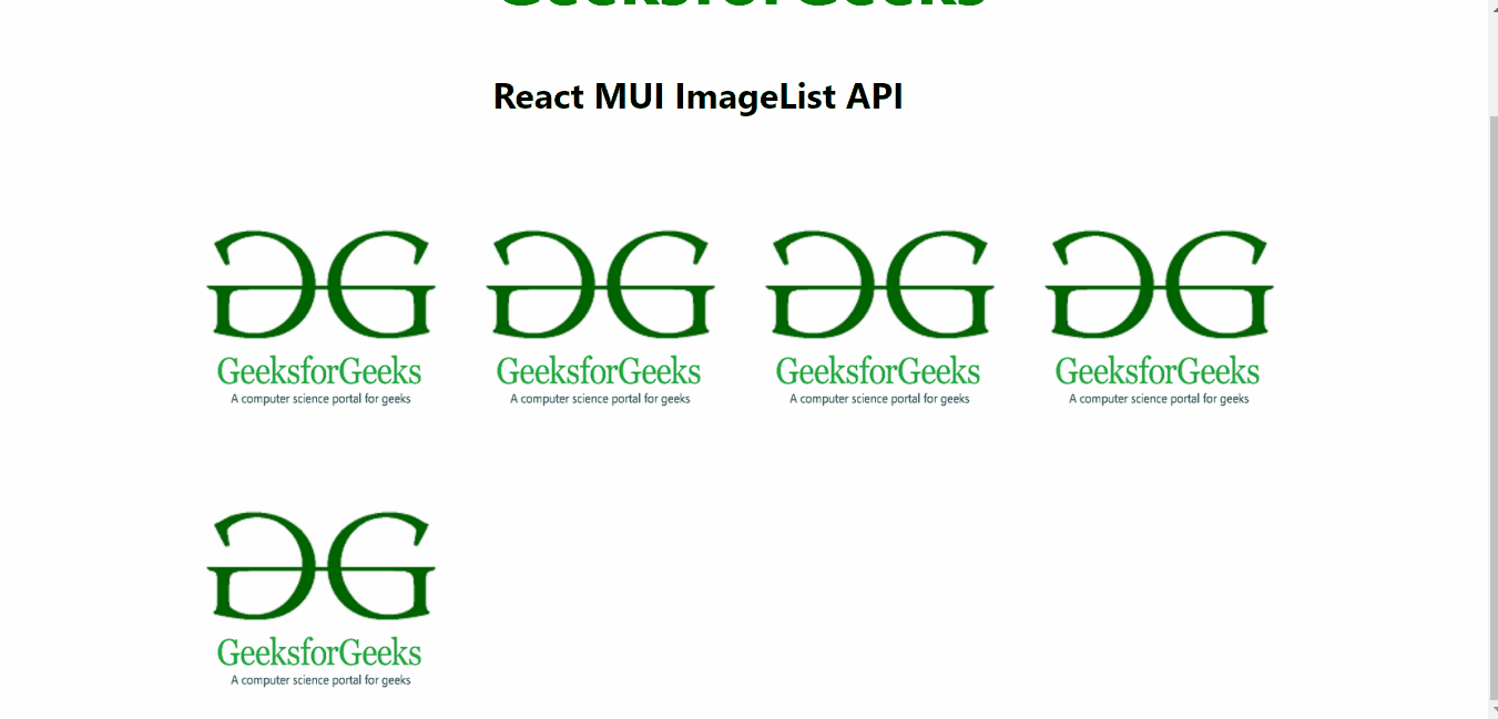 React MUI ImageList API